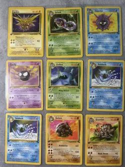 Complete Fossil 1st Edition Non Holo Set 16/62 Pokemon Card 1999 WOTC TCG NM - Image 5