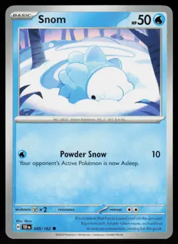 Snom 045/162 Common Temporal Forces Pokemon Near Mint - Image 1