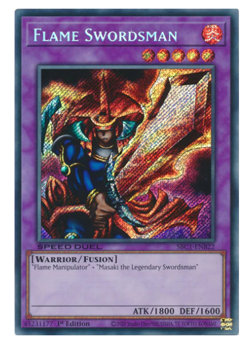 Flame Swordsman (Secret Rare) SBC1-ENB22 Secret Rare YuGiOh - Image 1