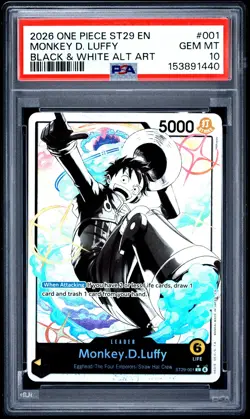 2026 ONE PIECE STARTER DECK EGGHEAD ST29-001 MONKEY D. LUFFY PSA 10 - Image 1