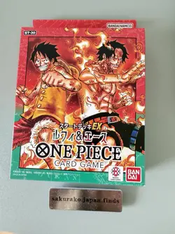 One Piece Card Game Start Deck EX Luffy & Ace ST-30 Japanese with Bonus Pack New - Image 1