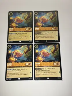 Disney Lorcana Hamm - Piggy Bank 11/204 Wilds Unknown Uncommon 4 Cards Non Foil - Image 1