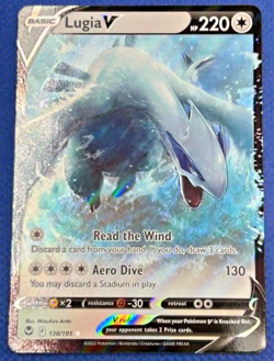 Lugia V 138/195 Ultra Rare Holo Pokemon Card Silver Tempest Sword & Shield - Image 1