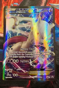 Mewtwo EX XY125 Full Art Black Star Promo Holo Pokemon Card Full Art Rare NM - Image 1