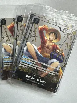 Monkey.D.Luffy (Tin Pack Set Vol. 2) P-075 One Piece Promotion Cards Foil X4 - Image 1