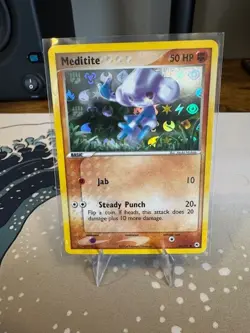 Meditite 66/101 Common Hidden Legends Reverse Holo Pokemon Card - Image 1
