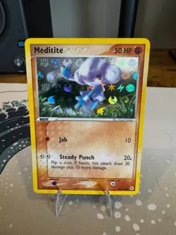Meditite 66/101 Common Hidden Legends Reverse Holo Pokemon Card - Image 2