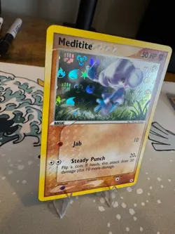 Meditite 66/101 Common Hidden Legends Reverse Holo Pokemon Card - Image 3