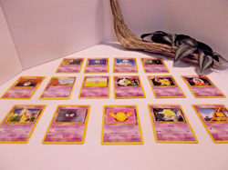 Vtg Pokemon Card Lot of 15 Cards Unknowns, Spoink, Girafarig, Drowzee - Lot #50 - Image 2