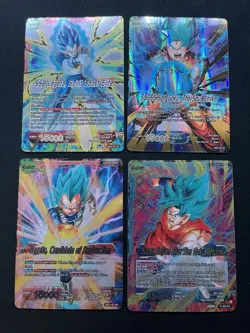 Dragon Ball Super Card Game Goku & Vegeta Leader Lot - Image 1