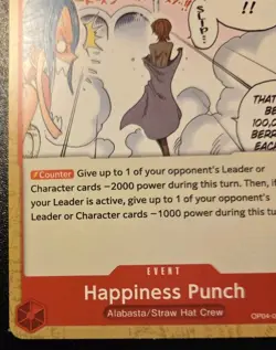 Happiness Punch OP04-017 Common Kingdoms Of Intrigue One Piece Card Game - Image 4
