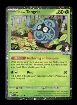 Erika's Tangela (Cosmo Holo) 007/217 Holo Miscellaneous Cards NM/M Pokemon - Image 1