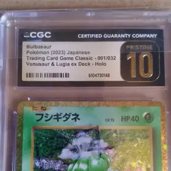 Pokemon Japanese Trading Card Game Classic Bulbasaur 001/032 Holo CGC 10 2023 - Image 4