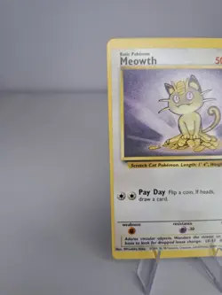 Meowth 56/64 Jungle ERROR MISCUT Vintage Pokemon Card. WOTC. - Image 2
