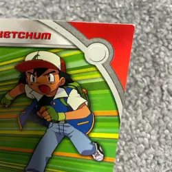 Pokemon Topps Ash Ketchum Non Foil Card HV1 Played - Image 3