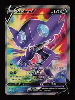 Sableye V 194/202 Ultra Rare Sword & Shield Pokemon Cards - Image 1