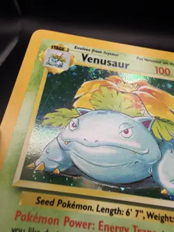 Pokemon Card Venusaur Base Set 2 18/130 Holo Rare - Image 3