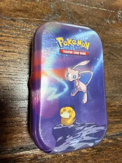 Pokemon Mini Tin Empty Art Mew Metal Tin No Cards Included - Image 2