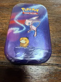 Pokemon Mini Tin Empty Art Mew Metal Tin No Cards Included - Image 3