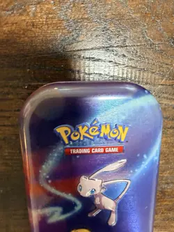 Pokemon Mini Tin Empty Art Mew Metal Tin No Cards Included - Image 4