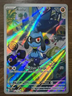 Riolu 215/198SV01 Scarlet & Violet Base Set IR Illustration Rare Card - NM - Image 1