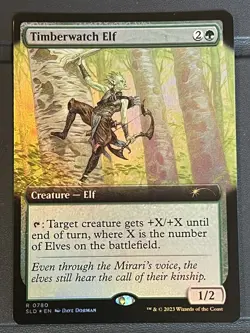 Mtg Secret Lair — Timberwatch Elf — Foil —NM - Image 1