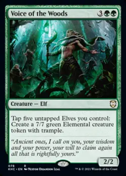 x1 Voice of the Woods R MTG Commander: Kaldheim M/NM, English - Image 1