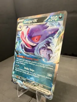 Gengar ex 104/162 SV05: Temporal Forces Holo Double Rare Pokemon Near Mint - Image 3