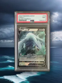 2022 Pokemon Silver Tempest Lugia V Full Art #138 PSA 9 MINT - Image 1