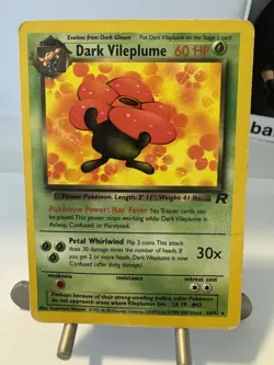 Dark Vileplume 30/82 - Pokemon TCG - Team Rocket - Vintage Regular - Image 2