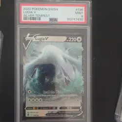 Pokemon 2022 Lugia V 138/195 Swsh12 Silver Tempest Ultra Rare Holo PSA 9 - Image 1