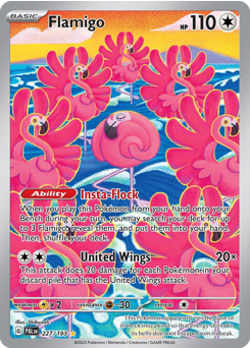 Flamigo 227 Paldea Evolved Full Art Illustration Rare NM Pokemon TCG - Image 1