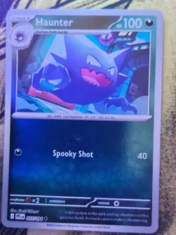 Haunter 055/094 Uncommon Phantasmal Flames Pokemon Reverse Holo Near Mint - Image 1