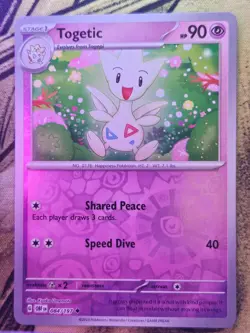 Togetic 084/197 Uncommon Obsidian Flames Pokemon Reverse Holo Near Mint - Image 1