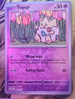 Togepi 083/197 Common Obsidian Flames Pokemon Reverse Holo Near Mint - Image 1