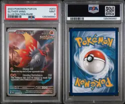 Pokemon TCG Slither Wing Illustration Rare 203/182 Sv04 Paradox Rift PSA 9 - Image 3