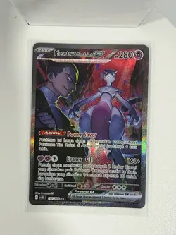 Indonesian Pokemon Team Rocket Mewtwo EX 177/138 SAR - Image 1