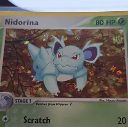 Nintendo Pokemon TCG Nidorina 40/112 FireRed & LeafGreen Holo English 2004 HP80 - Image 1