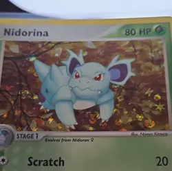 Nintendo Pokemon TCG Nidorina 40/112 FireRed & LeafGreen Holo English 2004 HP80 - Image 2