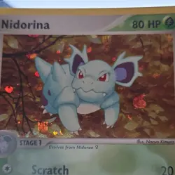 Nintendo Pokemon TCG Nidorina 40/112 FireRed & LeafGreen Holo English 2004 HP80 - Image 3