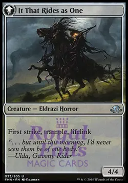 Lone Rider / It That Rides as One 1x FOIL EMN MTG Eldritch Moon Uncommon MINT wt - Image 2
