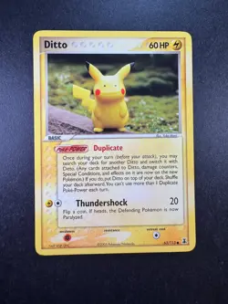 2005 Pokemon Ditto (Pikachu) 63/113 Ex Delta Species Non-Holo Regular. - Image 1