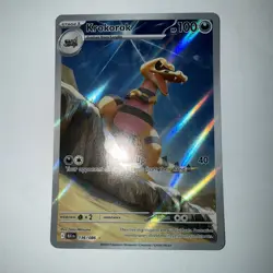 Pokemon TCG Krokorok 136/086 Sv: Black Bolt Holo FAST SHIP - Image 4
