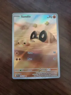 Pokemon Sandile 216/198 SV01 Illustration Rare Holo 70 HP Scarlet & Violet - Image 1