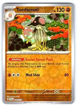 Pokemon TCG Toedscruel 89/159 Journey Together SV9 Reverse Holo NM - Image 1