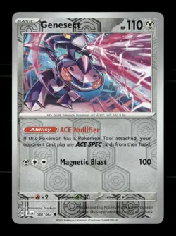 Genesect 040/064 Shrouded Fable Reverse Holo NM/M Pokemon - Image 1