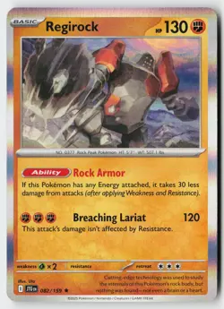 Regirock #82/159 (Holo) (NM) SV09: Journey Together JTG Pokemon - Image 1