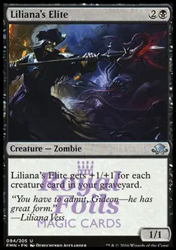 Liliana's Elite 2x FOIL EMN MTG Eldritch Moon Uncommon MINT black - Image 1