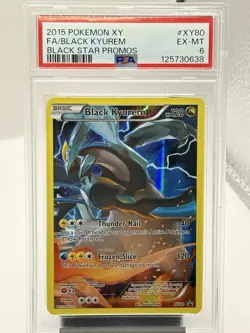2015 Pokemon Black Kyurem Full Art Black Star Promos XY80 PSA 6 EX-MT - Image 1