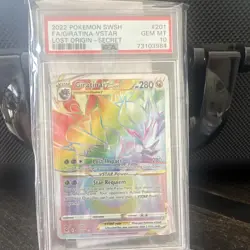 The Pokemon Company Giratina VSTAR Lost Origin Secret Rare Holo 201/196 PSA 10 - Image 1